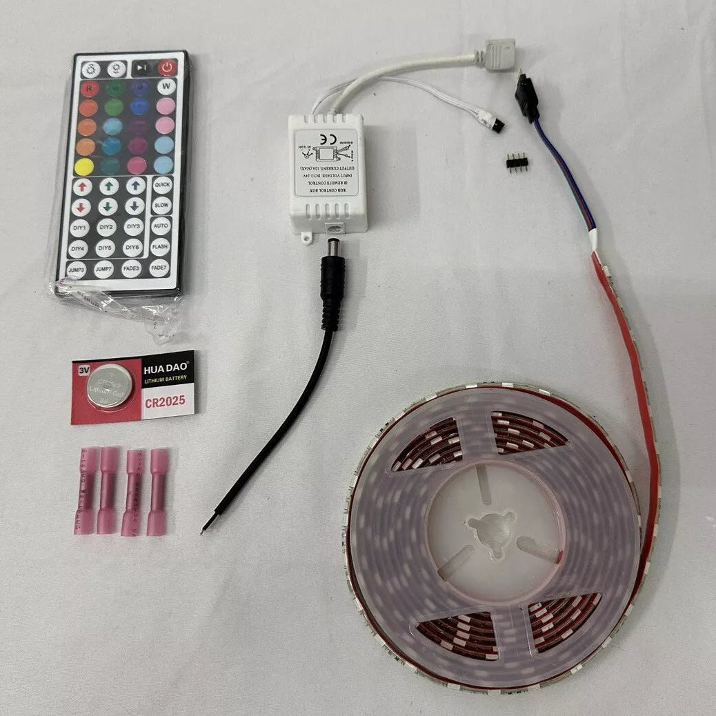 12 Volt Automotive & Marine LED Strip (RGB) W/ Remote. Multi Color Light Kit - Sound Authority