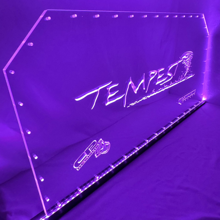 Sound Authority Plexiglass - 36" x 24" 3D Engraved Acrylic Window For Subwoofer Box