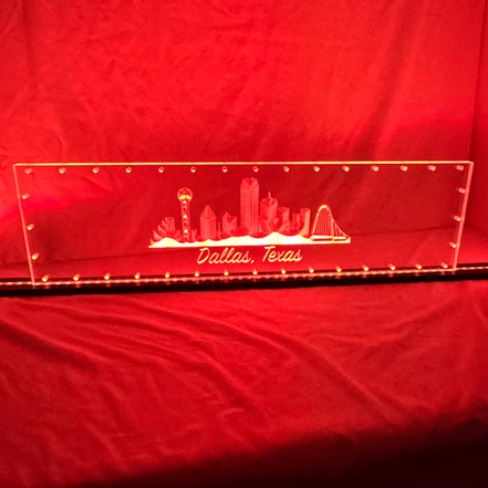 Sound Authority Plexiglass - 30" x 10" 3D Engraved Acrylic Window For Subwoofer Box
