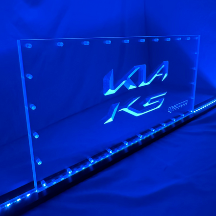 Sound Authority Plexiglass - 20" x 10" 3D Engraved Acrylic Window For Subwoofer Box