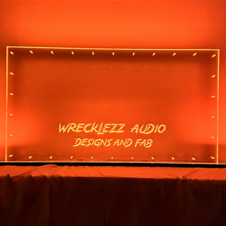 Sound Authority Plexiglass - 36" x 18" 3D Engraved Acrylic Window For Subwoofer Box