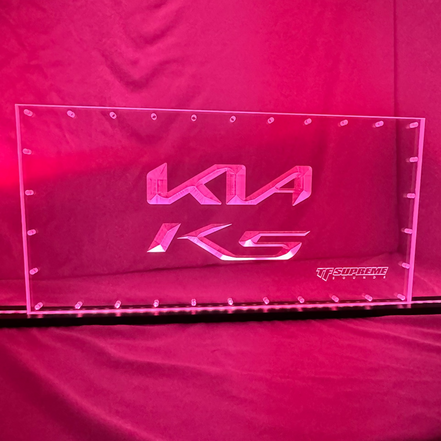 Sound Authority Plexiglass - 20" x 10" 3D Engraved Acrylic Window For Subwoofer Box