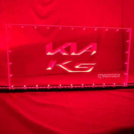 Sound Authority Plexiglass - 20" x 10" 3D Engraved Acrylic Window For Subwoofer Box