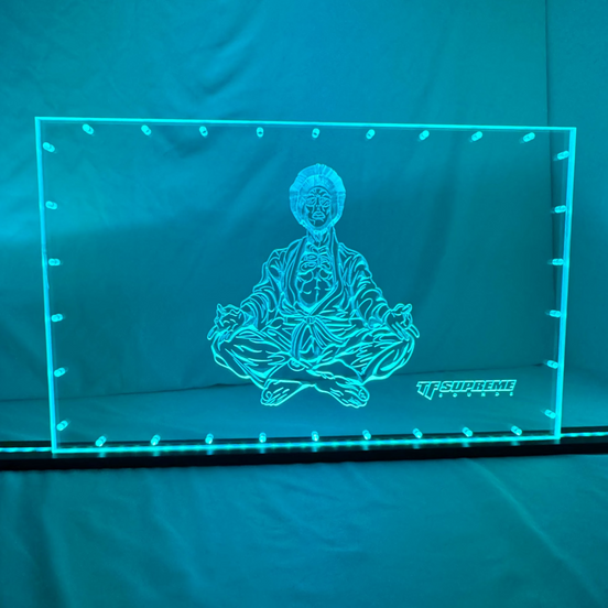 Sound Authority Plexiglass - 24" x 12" 3D Engraved Acrylic Window For Subwoofer Box