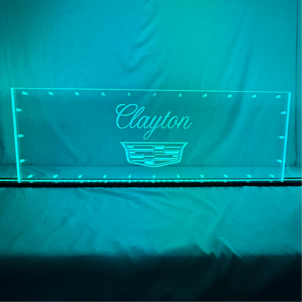 Sound Authority Plexiglass - 30" x 10" 3D Engraved Acrylic Window For Subwoofer Box