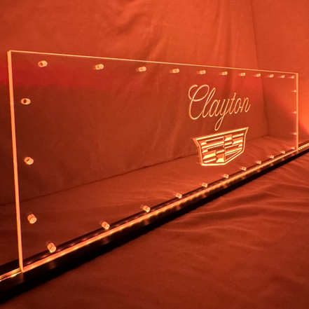 Sound Authority Plexiglass - 30" x 10" 3D Engraved Acrylic Window For Subwoofer Box