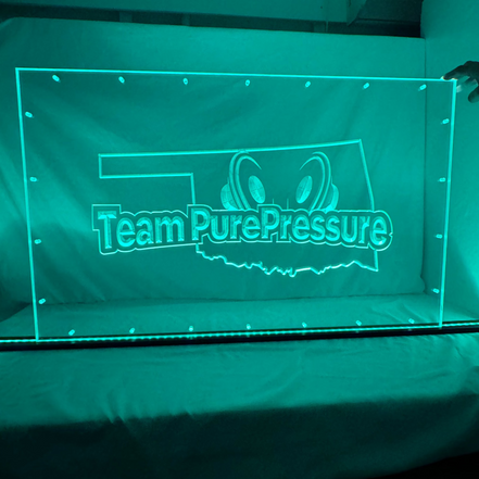 Sound Authority Plexiglass - 36" x 24" 3D Engraved Acrylic Window For Subwoofer Box