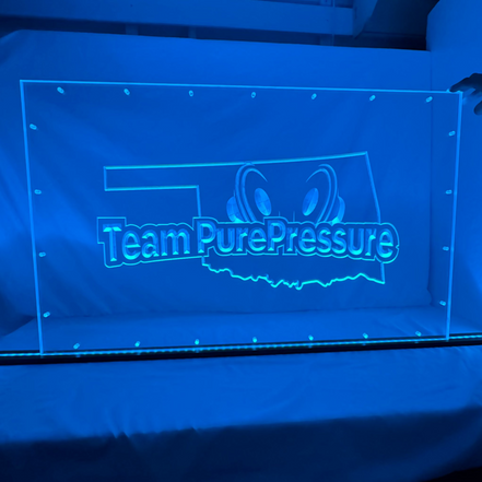 Sound Authority Plexiglass - 36" x 24" 3D Engraved Acrylic Window For Subwoofer Box