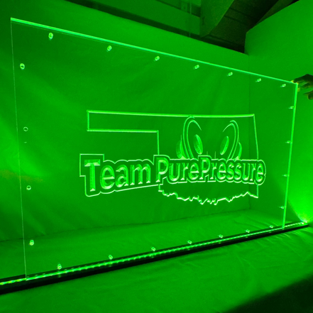 Sound Authority Plexiglass - 36" x 24" 3D Engraved Acrylic Window For Subwoofer Box