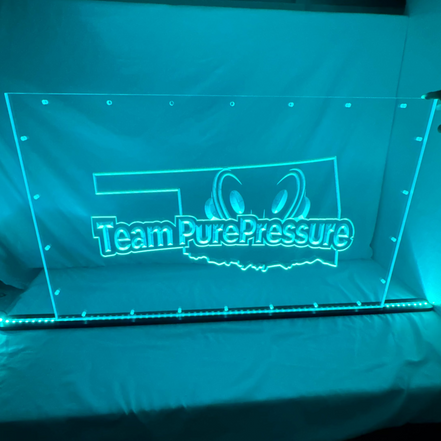 Sound Authority Plexiglass - 36" x 24" 3D Engraved Acrylic Window For Subwoofer Box