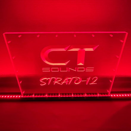 Sound Authority Plexiglass - 20" x 15" 3D Engraved Acrylic Window For Subwoofer Box