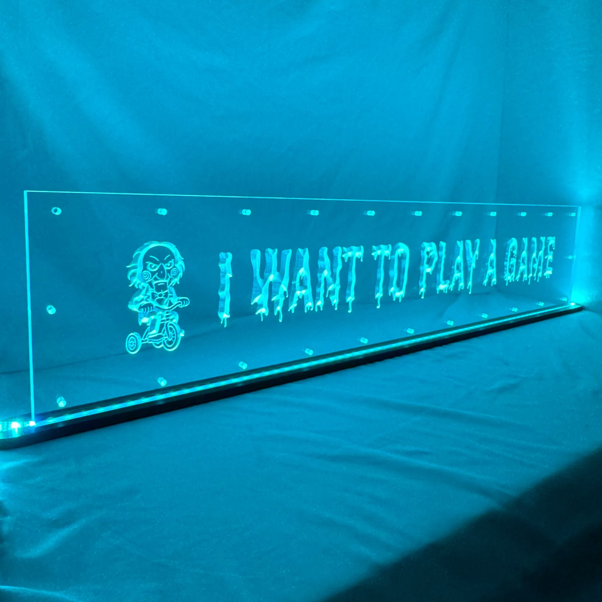 Custom size Sound Authority Plexiglass - 3D Engraved Acrylic Window For Subwoofer Box