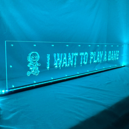 Custom size Sound Authority Plexiglass - 3D Engraved Acrylic Window For Subwoofer Box