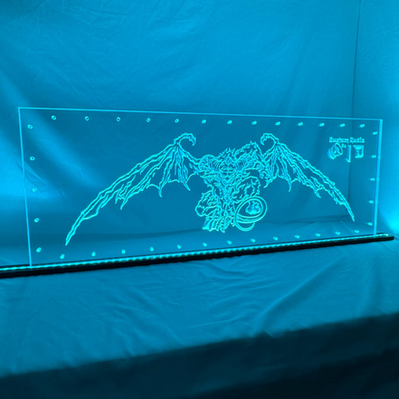 Sound Authority Plexiglass - 36" x 18" 3D Engraved Acrylic Window For Subwoofer Box