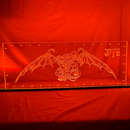 Sound Authority Plexiglass - 36" x 18" 3D Engraved Acrylic Window For Subwoofer Box