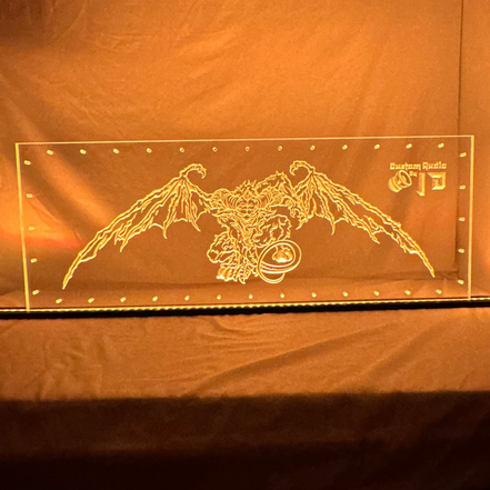 Sound Authority Plexiglass - 36" x 18" 3D Engraved Acrylic Window For Subwoofer Box