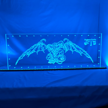 Sound Authority Plexiglass - 36" x 18" 3D Engraved Acrylic Window For Subwoofer Box