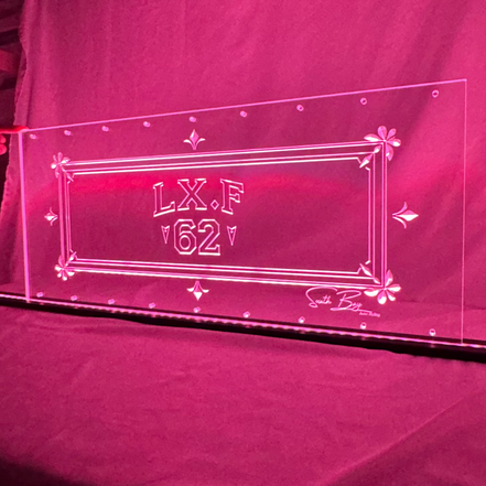 Sound Authority Plexiglass - 30" x 15" 3D Engraved Acrylic Window For Subwoofer Box