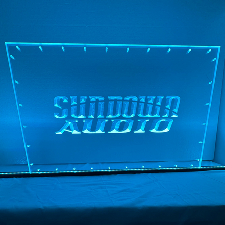 Sound Authority Plexiglass - 30" x 15" 3D Engraved Acrylic Window For Subwoofer Box