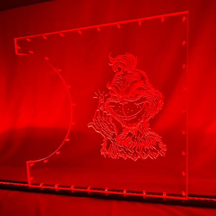 Sound Authority Plexiglass - 24" x 24" 3D Engraved Acrylic Window For Subwoofer Box