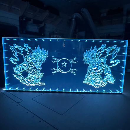 Sound Authority Plexiglass - 48" x 24" 3D Engraved Acrylic Window For Subwoofer Box