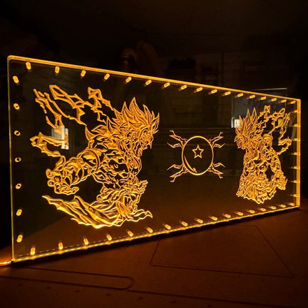 Sound Authority Plexiglass - 48" x 24" 3D Engraved Acrylic Window For Subwoofer Box