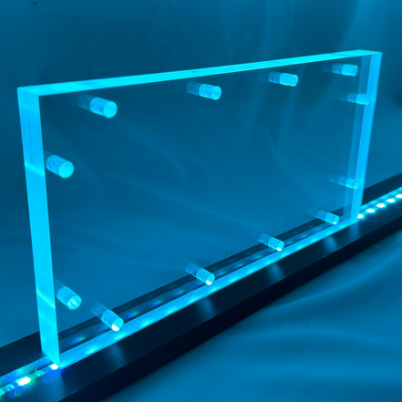 Sound Authority Plexiglass - 10" x 5" Blank Acrylic Window For Subwoofer Box