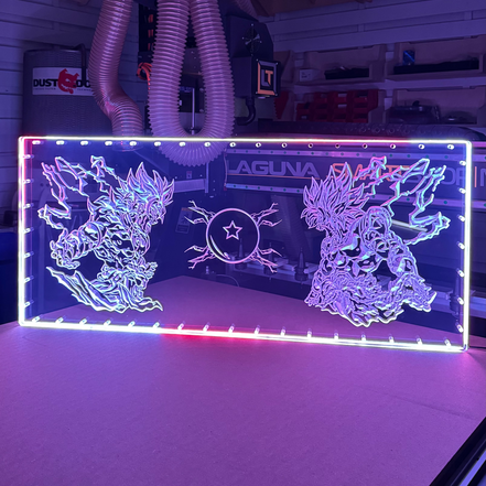 Sound Authority Plexiglass - 48" x 24" 3D Engraved Acrylic Window For Subwoofer Box