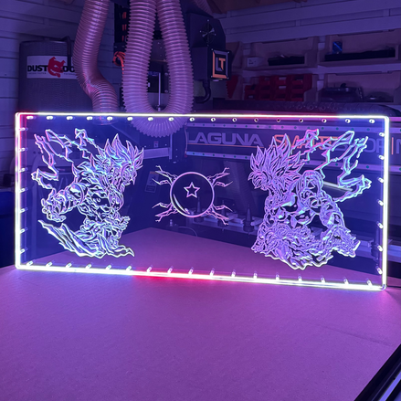 Sound Authority Plexiglass - 48" x 24" 3D Engraved Acrylic Window For Subwoofer Box