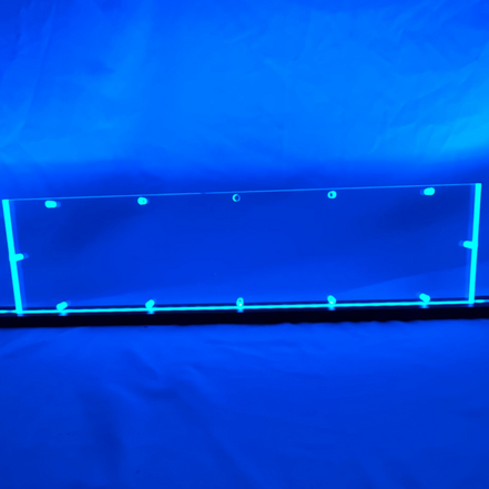 Sound Authority Plexiglass - 20" x 5" Blank Acrylic Window For Subwoofer Box