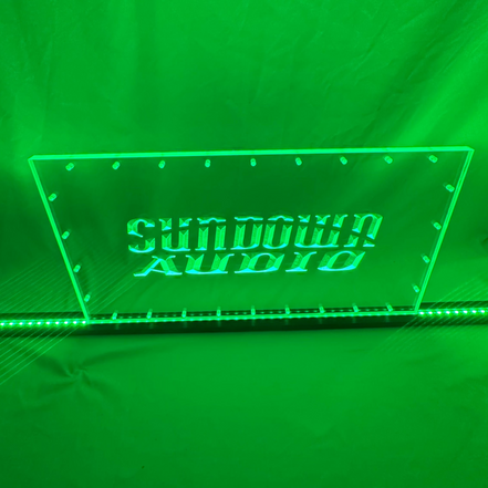 Sound Authority Plexiglass - 24" x 12" 3D Engraved Acrylic Window For Subwoofer Box
