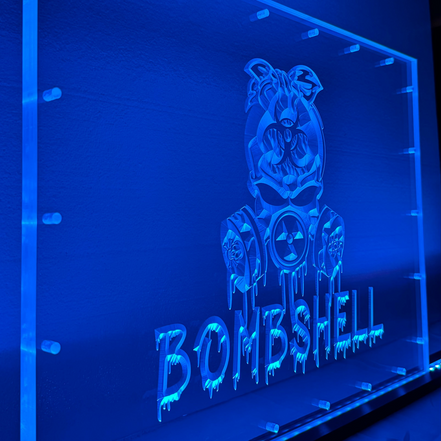 Sound Authority Plexiglass - 20" x 15" 3D Engraved Acrylic Window For Subwoofer Box