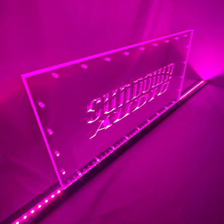 Sound Authority Plexiglass - 24" x 12" 3D Engraved Acrylic Window For Subwoofer Box