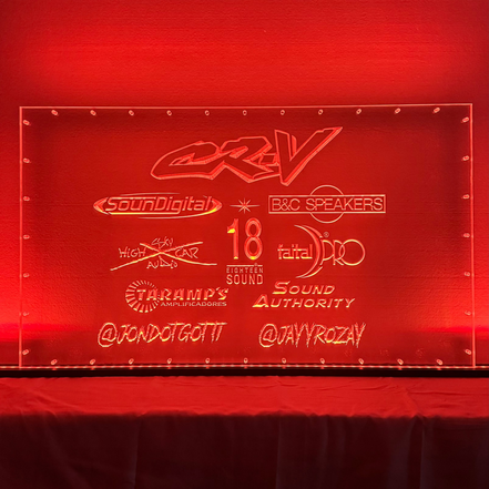 Sound Authority Plexiglass - 32" x 16" 3D Engraved Acrylic Window For Subwoofer Box