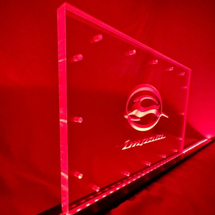 Sound Authority Plexiglass - 15" x 10" 3D Engraved Acrylic Window For Subwoofer Box