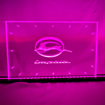 Sound Authority Plexiglass - 15" x 10" 3D Engraved Acrylic Window For Subwoofer Box