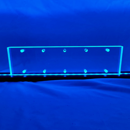 Sound Authority Plexiglass - 12" x 3" Blank Acrylic Window For Subwoofer Box