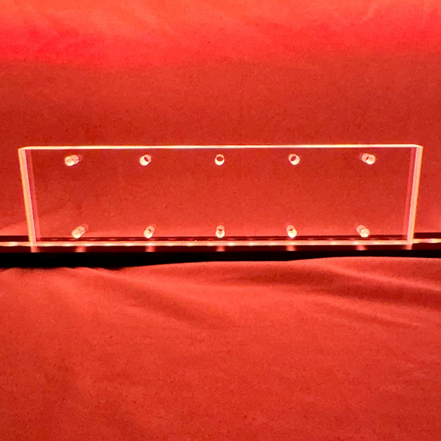 Sound Authority Plexiglass - 12" x 3" Blank Acrylic Window For Subwoofer Box