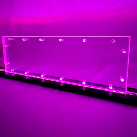 Sound Authority Plexiglass - 15" x 5" Blank Acrylic Window For Subwoofer Box