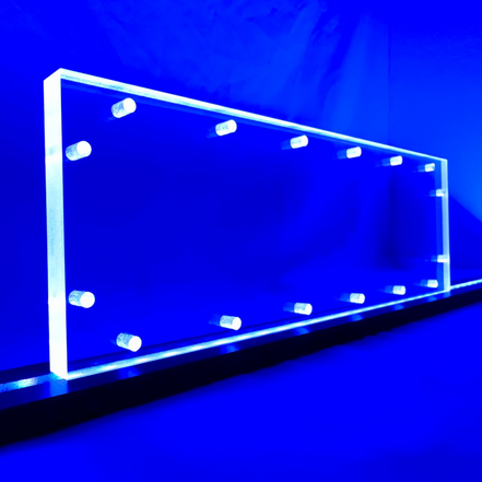 Sound Authority Plexiglass - 15" x 5" Blank Acrylic Window For Subwoofer Box