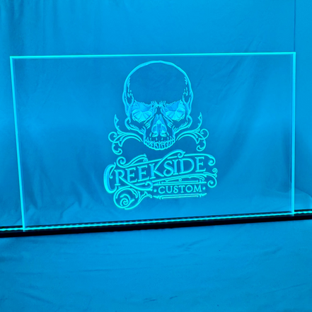 Sound Authority Plexiglass - 30" x 15" 3D Engraved Acrylic Window For Subwoofer Box