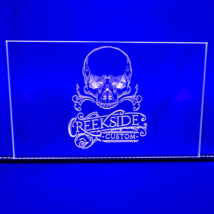 Sound Authority Plexiglass - 30" x 15" 3D Engraved Acrylic Window For Subwoofer Box