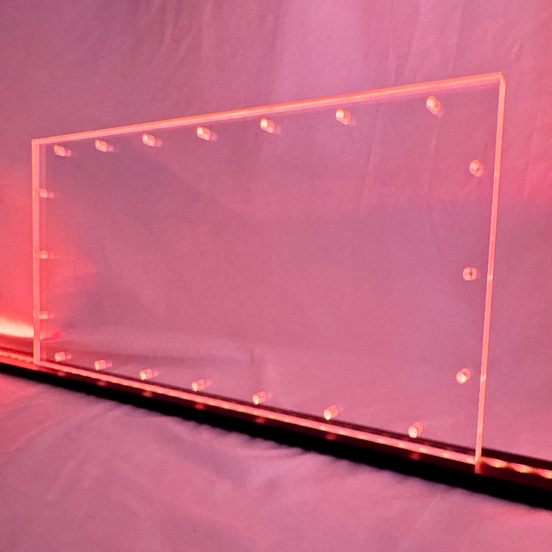 Sound Authority Plexiglass - 20" x 10" Blank Acrylic Window For Subwoofer Box