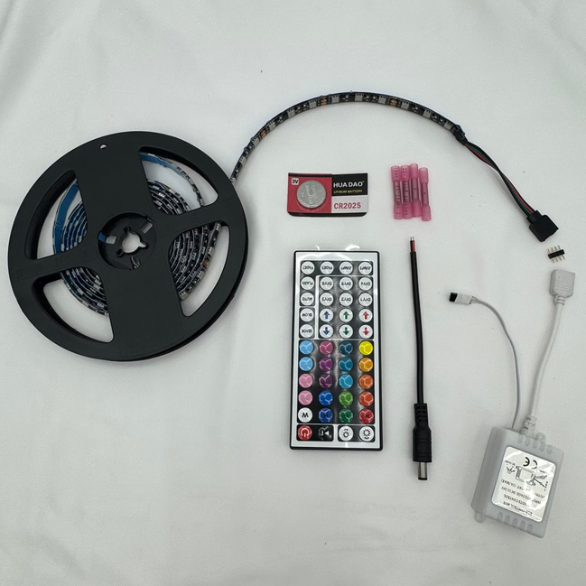 12 Volt Automotive & Marine LED Strip (RGB) W/ Remote. Multi Color Light Kit
