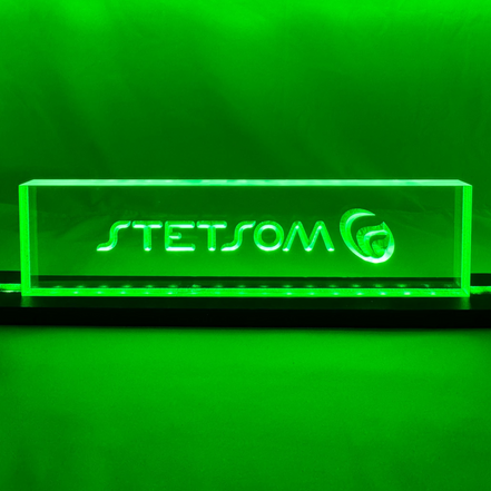 Sound Authority Plexiglass - 12" x 3" 3D Engraved Acrylic Window For Subwoofer Box