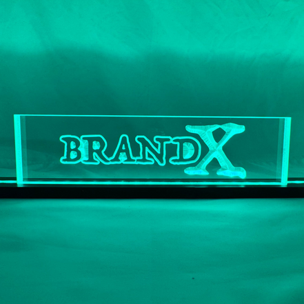 Sound Authority Plexiglass - 12" x 3" 3D Engraved Acrylic Window For Subwoofer Box