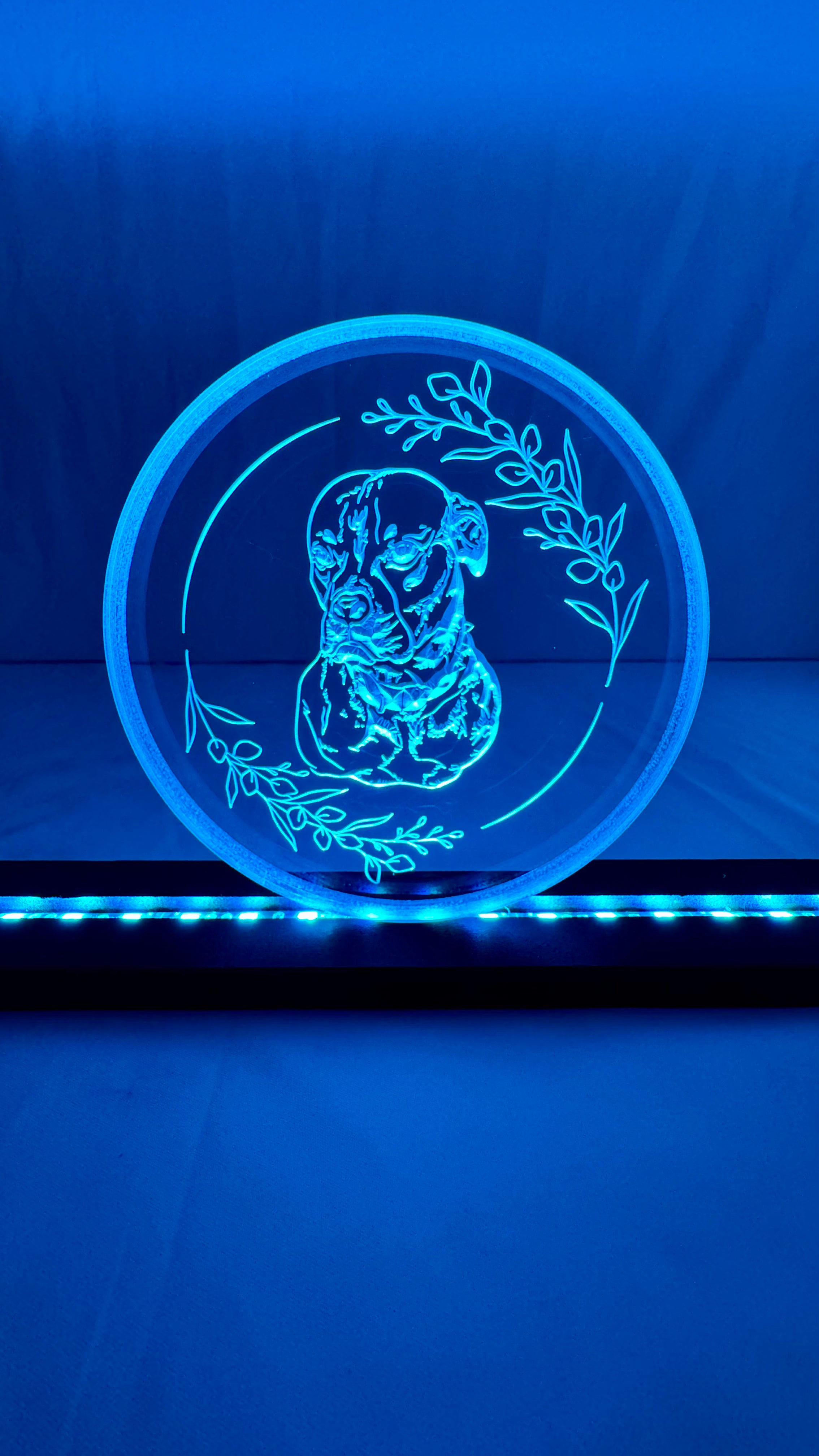 Custom size Sound Authority Plexiglass - 3D Engraved Acrylic Window For Subwoofer Box