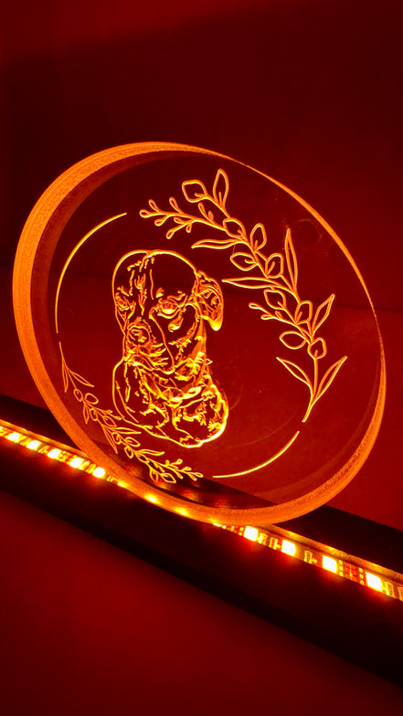 Custom size Sound Authority Plexiglass - 3D Engraved Acrylic Window For Subwoofer Box