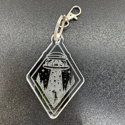 Louder Keychain UFO Sub Abduction