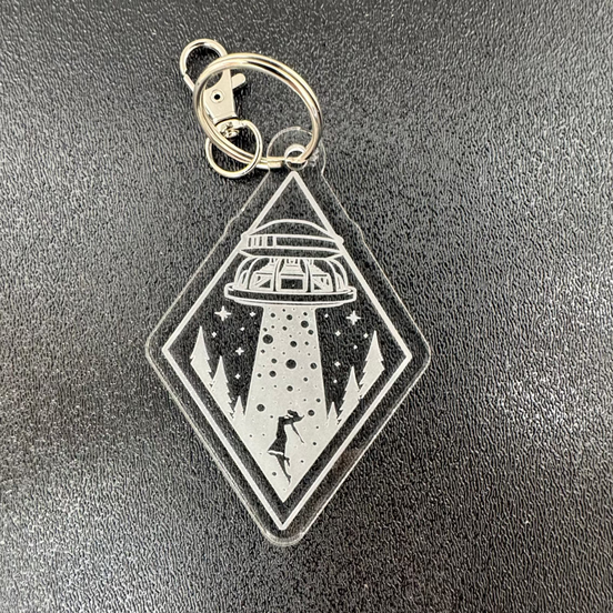 Louder Keychain UFO Sub Abduction
